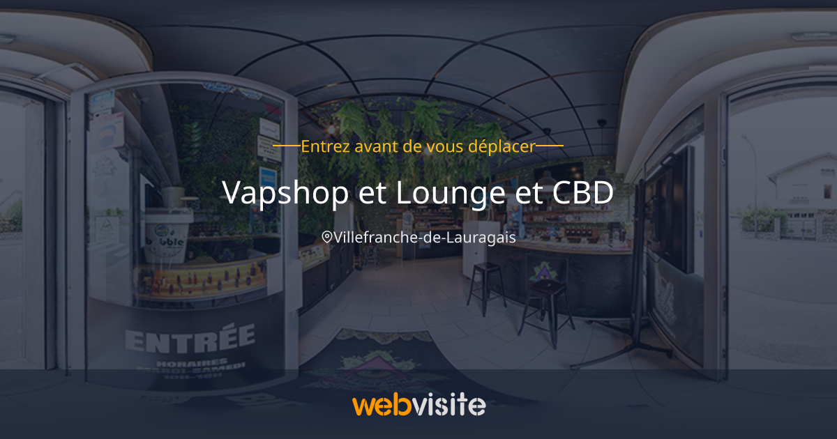 Vapshop et Lounge et CBD Villefranche-de-Lauragais : Visite virtuelle immersive 360 | Webvisite Vapshop et Lounge et CBD Villefranche-de-Lauragais : Visite virtuelle immersive 360 | Webvisite